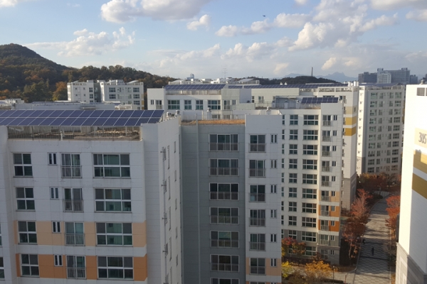 ▲ 해줌이 준공한 서울 최대규모 아파트 태양광설비.
