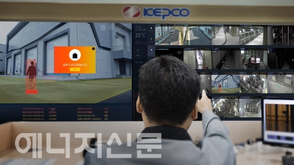▲ 한전 전력연구원이 개발한 지능형 CCTV 운영 시 예상 화면.