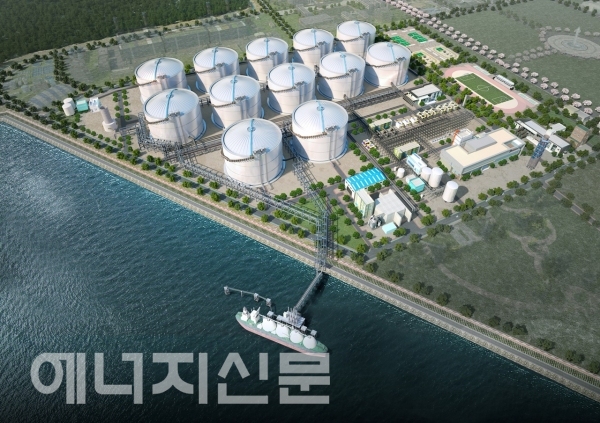 ▲ 동북아 LNG Hub 터미널 조감도.