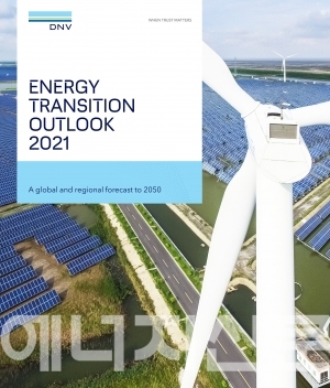 ▲ DNV가 최근 발간한 '2021 에너지 전환 전망 보고서'.