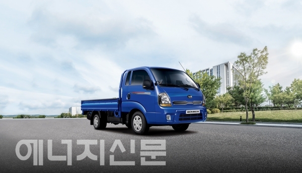 ▲ 1톤 LPG 트럭 기아자동차 봉고Ⅲ 모델.