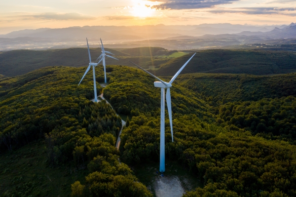 ▲ 큐에너지가 프랑스에서 운영 중인 풍력발전소.