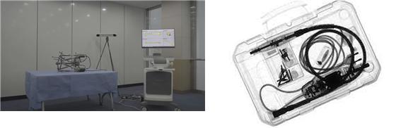 ▲ 골절 수술로봇(왼쪽)과 자동화 검사 동영상 엑스레이 디텍터.