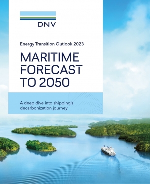 ▲ DNV의 ‘2050년 해운업계 전망 보고서’ 표지.