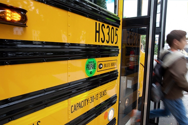 ▲ 미국 환경청이 클린 스쿨버스 프로그램을 통해 LPG버스에 최대 3만5000달러를 지원한다.