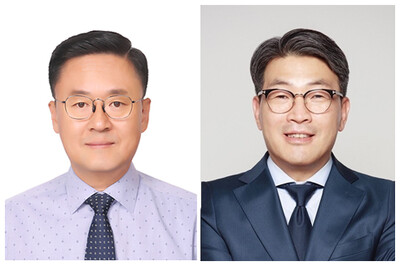 ▲ 김대헌 KR 연구본부장(왼쪽)과 최원준 경영본부장.