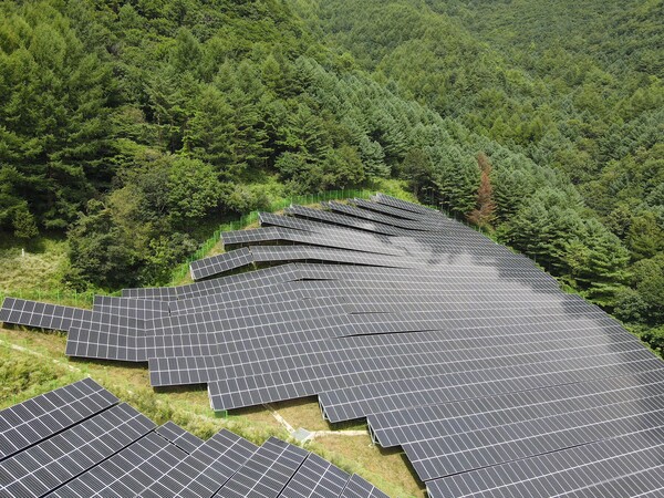 ▲ 태백에 위치한 용량 1728kW의 아르고 태양광 프로젝트.