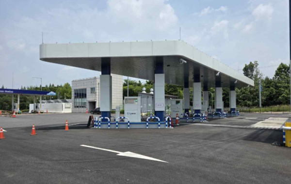 ▲ SK플러그 하이버스 액화수소 자동차충전소의 전경.