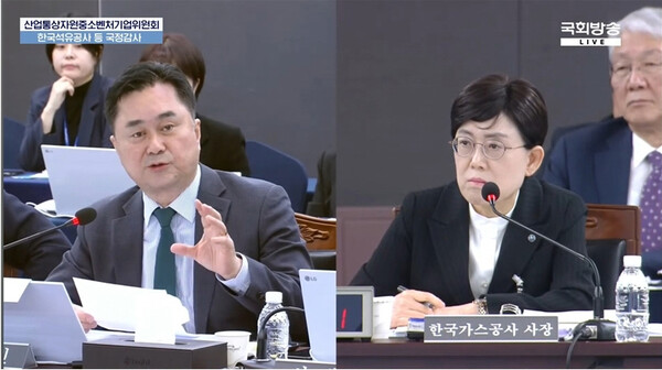 ▲ 김종민 의원이 산업위 국정감사에서 질의를 하고 있다. (사진제공 : 김종민 의원실)