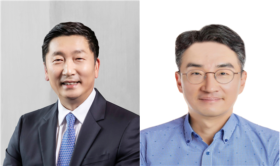 ▲ 이용욱 SK온 사장(왼쪽)과 이종수 SKI E&S CIC 사장.