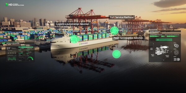 ▲ HD현대의 AI 기반 운항 솔루션 ‘오션와이즈’ 이미지.