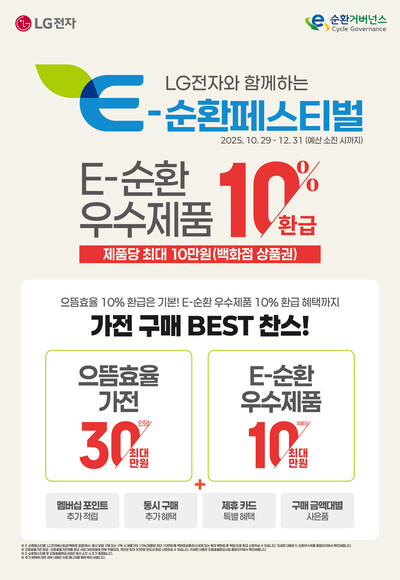 ▲ LG전자 E-순환페스티벌 포스터.