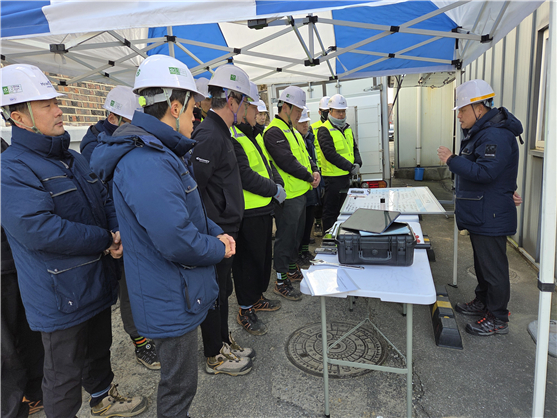 ▲ 미래엔서해에너지는 지난 17일  도시가스 배관 파손 및 가스공급 중단 상황을 가정한 전사 비상훈련을 실시했다.