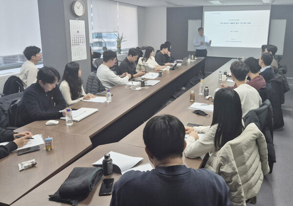 ▲‘배관망 해석 기본 실무 교육’이 진행되고 있다.