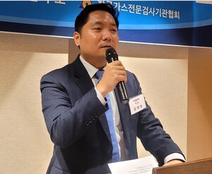 ▲ 김대영 산업부 자원안전팀장이 축사를 하고 있다.