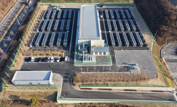 ▲ 상업운전을 개시한 SK이터닉스의 SOFC 연료전지 발전소 ‘충주에코파크’.