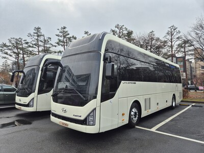 ▲ 성남시가 도입한 수소전기버스의 모습.