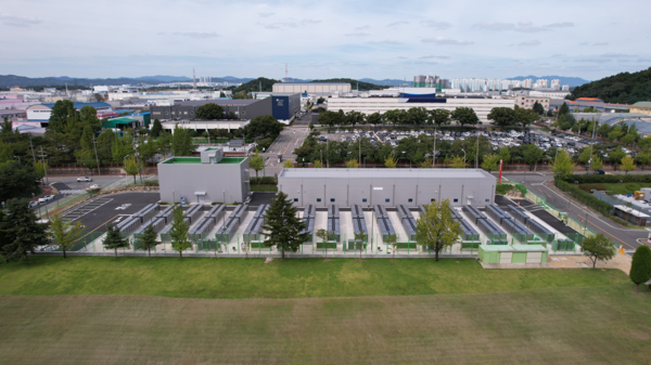 ▲ 한국에서 운영중인 SOFC발전소 전경.