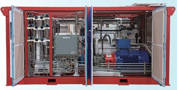 ▲ 에너진, 고압 벨로우스 수소압축기