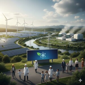 ▲ 탄소중립과 전력수요 충당을 위해서는 SMR과 재생에너지의 공존이 필수적이다.