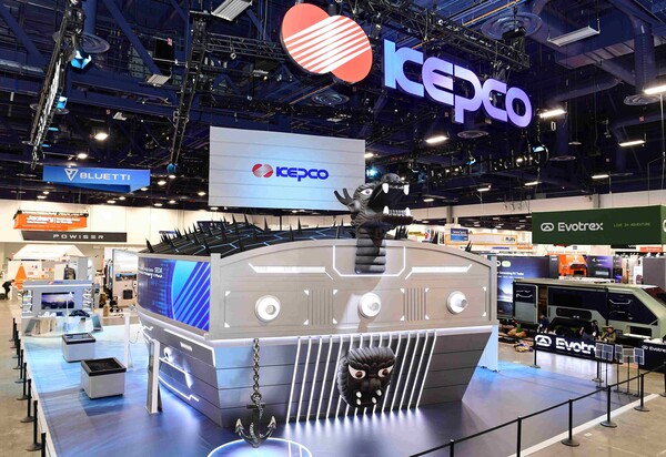 ▲CES 2026 한전 전시관 전경.