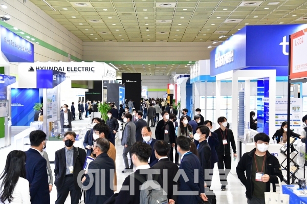 ▲ '코리아 스마트그리드 엑스포 2022' 전시장 전경.