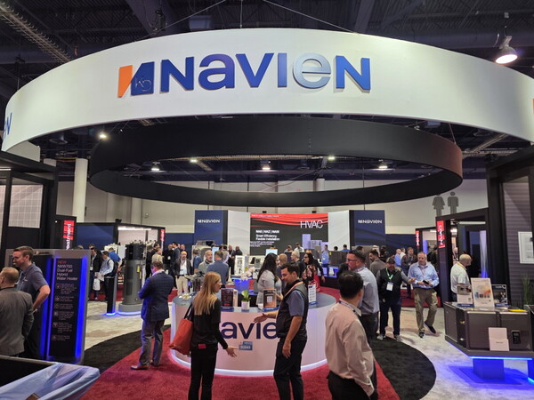 ▲&nbsp;AHR2026 경동나비엔 부스 전경.