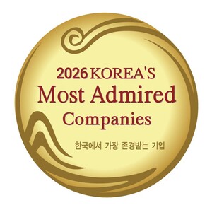 ▲ ﻿2026년 한국에서 가장 존경받는 기업 인증 엠블럼.