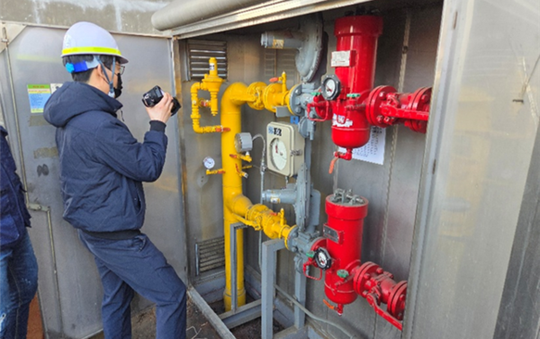 ▲해양에너지가 ‘동절기 특별 안전 점검’을 실시하고 있다.