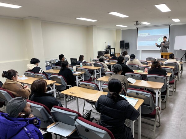 ▲외국인 대상으로 가스안전교육이 진행되고 있다.
