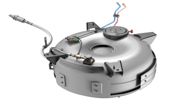 ▲ 도넛형 LPG 용기.