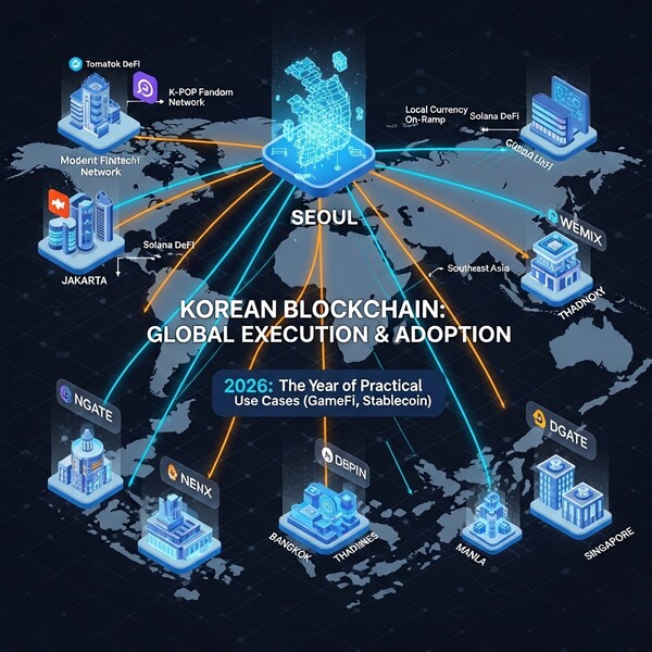 ▲ 블록체인 업체의 해외 진출 이미지