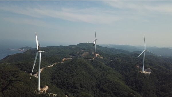 ▲경북 영덕에 위치한 육상풍력단지 전경(사진은 본 기사와 관련 없음).