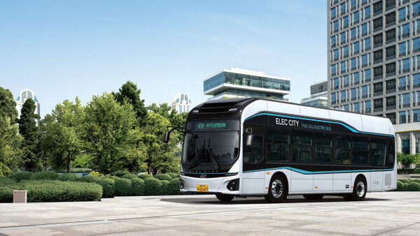 ▲ 현대자동차 일렉시티 수소전기버스(FCEV)의 모습.
