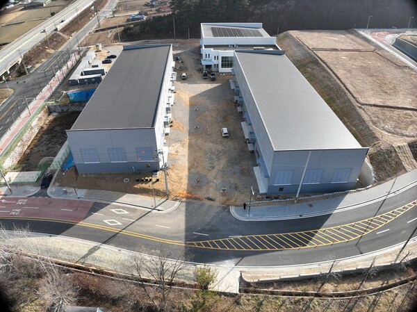 ▲ 수소산업 기반 강화를 위해 삼척시가 조성한 임대형공장의 모습.