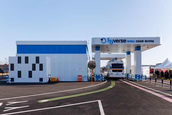 ▲ 가스기술공사가 구축한 인천공항 수소교통 복합기지의 모습.