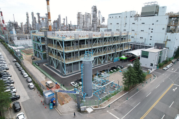 ▲ 롯데SK에너루트의 두 번째 수소 연료전지 발전소인 ‘울산하이드로젠파워1호 전경.