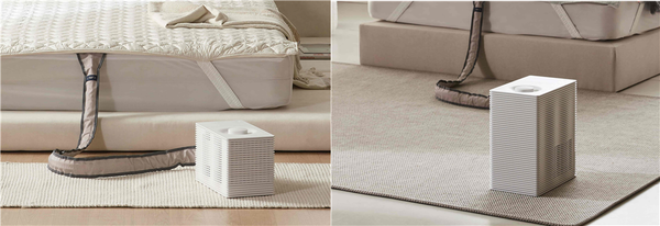 ▲  레드닷 디자인 어워드 본상을 수상한 경동나비엔 ‘숙면매트 사계절 Air’(왼쪽)와 ‘숙면매트 사계절 Pro’ (사진 제공=경동나비엔)