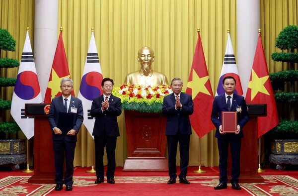 ▲양국 정상이 임석한 가운데