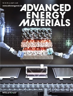 ▲ KERI 나노 주석 중간층 제어 기술 연구결과가 Advanced Energy Materials 표지 논문으로 선정됐다.