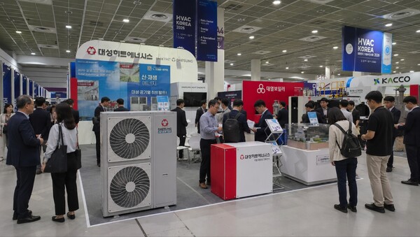 ▲ 대성히트에너시스가 출품한 2026 대한민국기계설비전시회의 부스 전경.