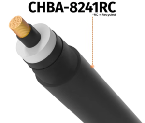 ▲ 한화솔루션의 친환경 전력케이블 소재 ‘CHBA-8241RC’.