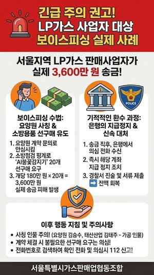▲ 서울가스판매조합 조합원에게 발송한 안내 포스터.