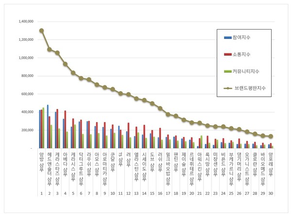 샴푸 9월 브랜드평판 빅데이터 분석