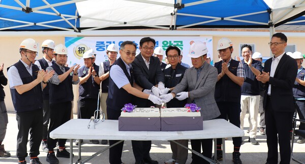 ▲ 대성에너지가 중리인수시설 현대화를 완공하고 기념행사를 가졌다.