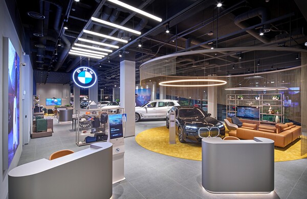 ▲삼천리 모터스 BMW 안양 전시장서비스센터인증중고차 전시장 전경.