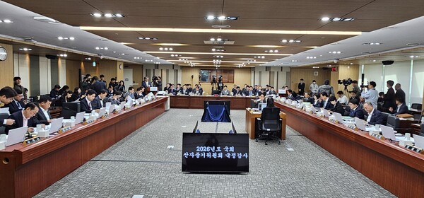▲ 19일 한국가스공사 본사에서 열린 국정감사에서 한국가스공사와 한국석유공사의 정부 통합 발표에 대해  여야없이 많은 의원들이 문제를 제기했다.